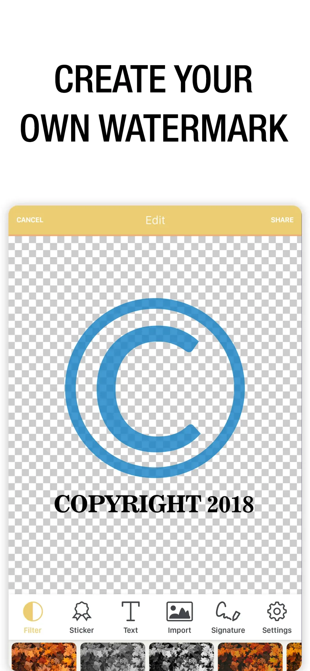 Watermark Maker: Add Signature App Store screenshot 4