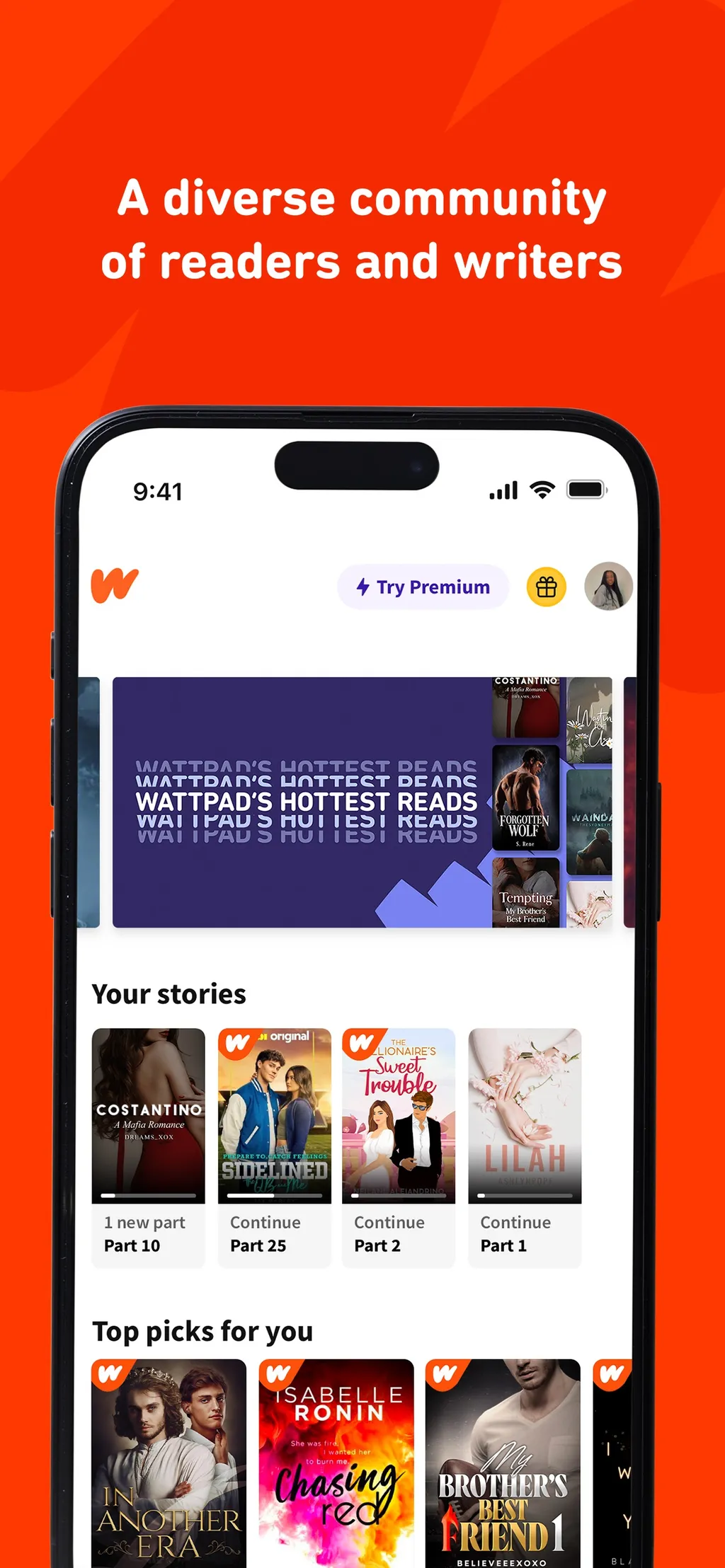 Wattpad - Read & Write Stories App Store screenshot 2
