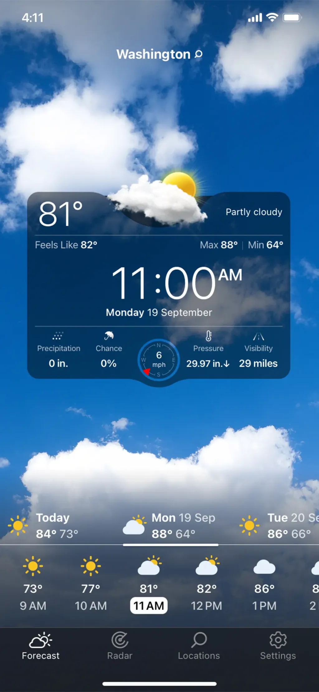 Weather Live° - Local Forecast App Store screenshot 3