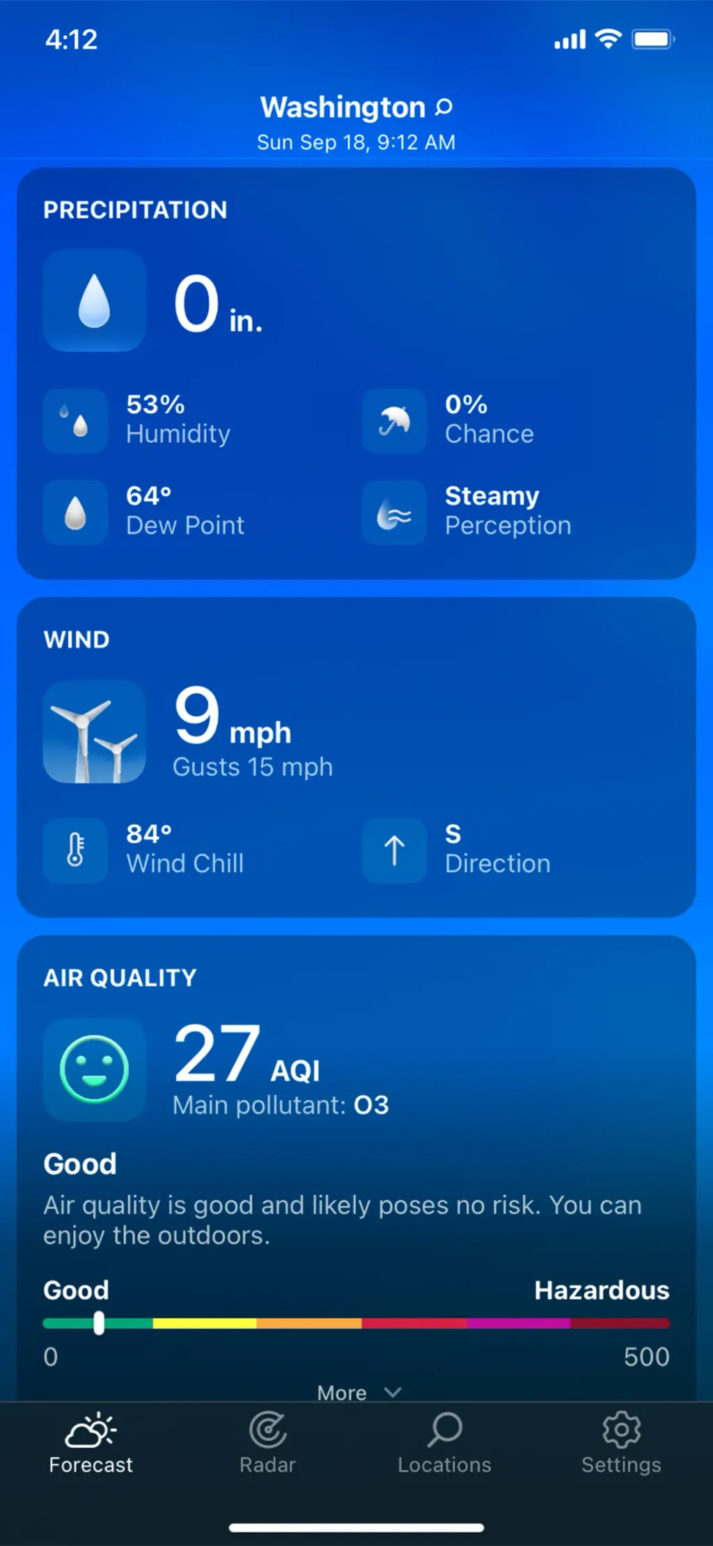Weather Live° - Local Forecast App Store screenshot 5