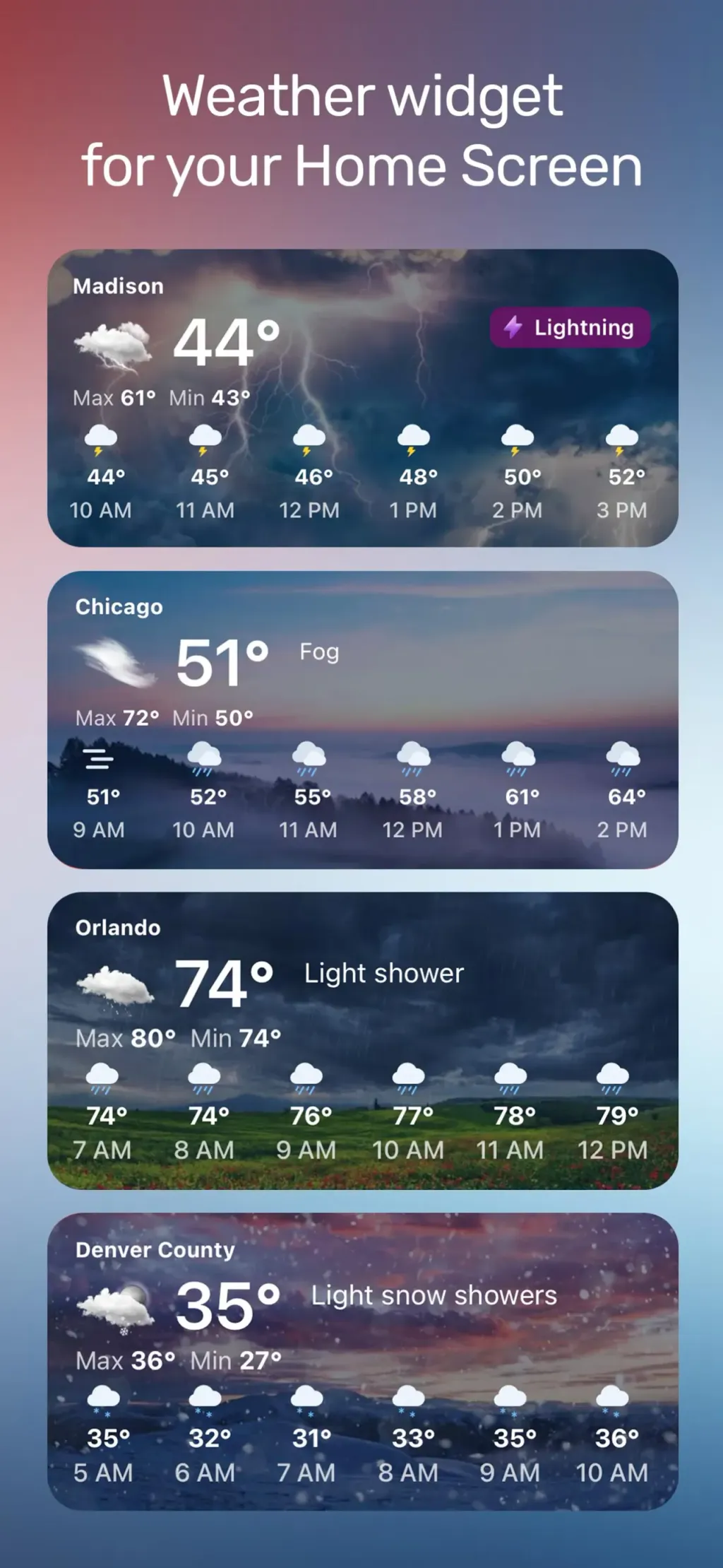 Weather Live° - Local Forecast App Store screenshot 7