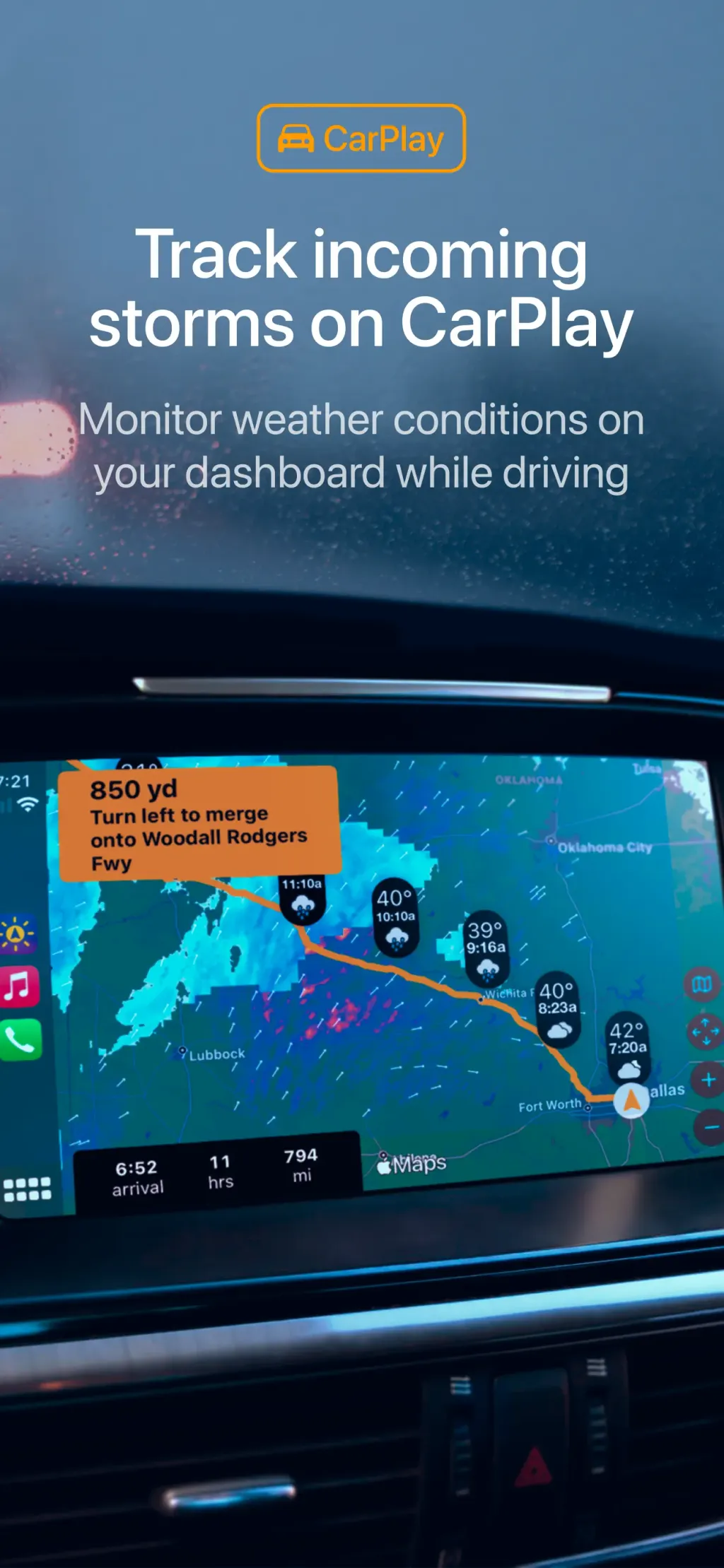 Weather on the Way App Store screenshot 2
