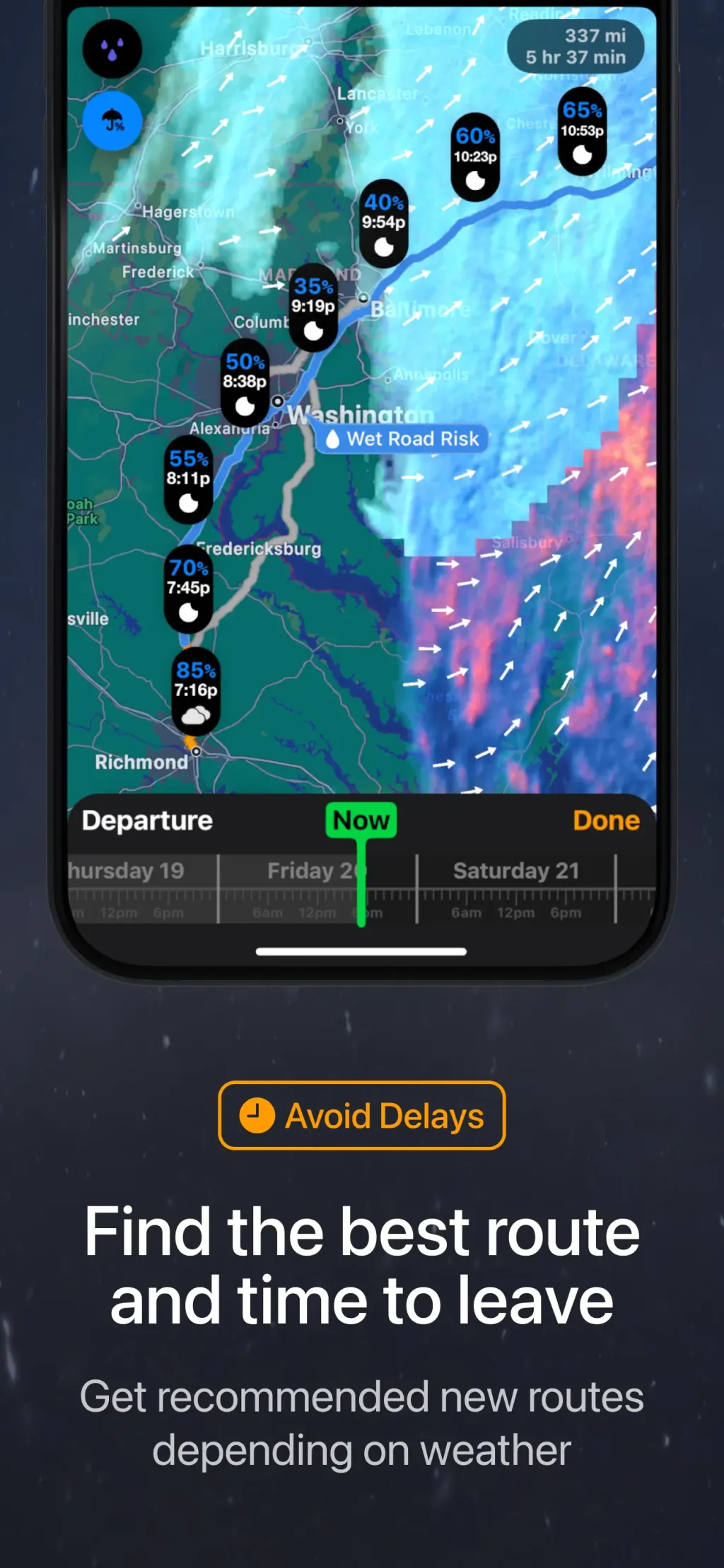 Weather on the Way App Store screenshot 3