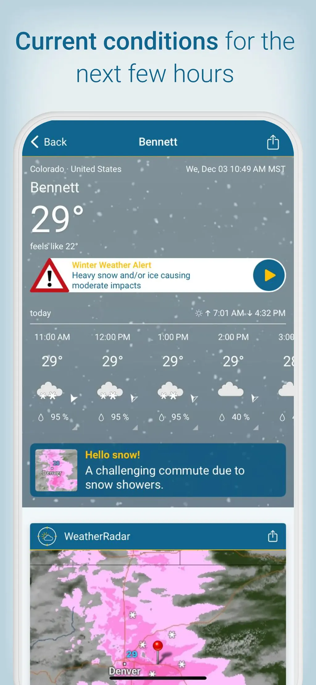 Weather & Radar - Storm alerts App Store screenshot 1