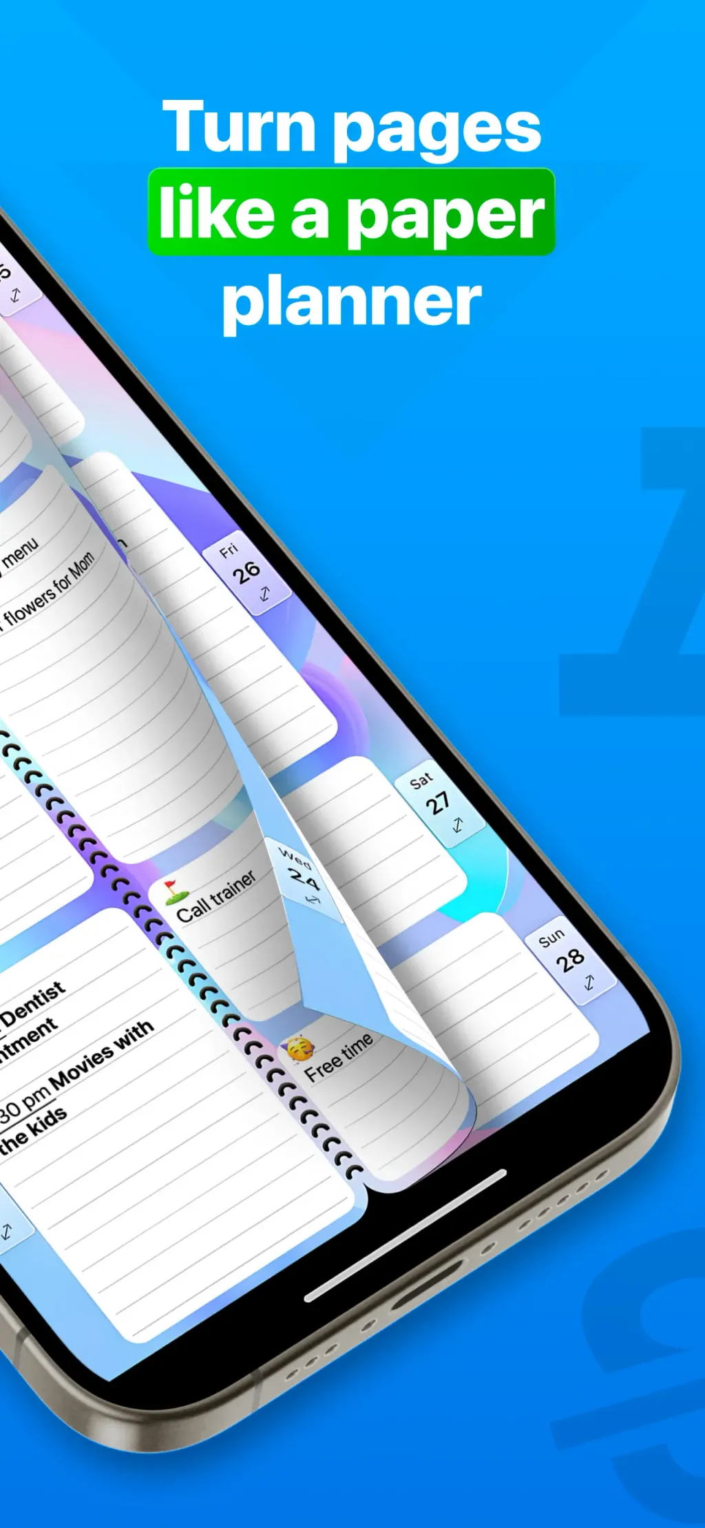 Weekly Planner - Diary, Notes App Store screenshot 2