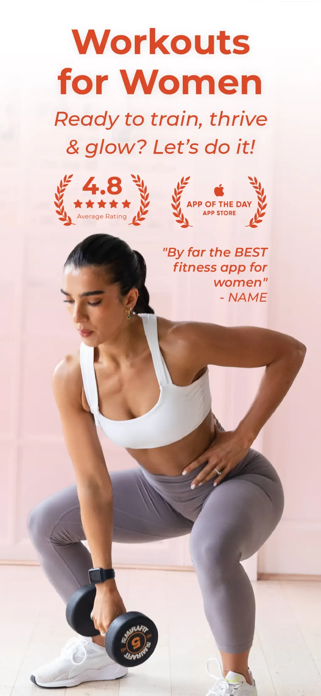 WeGLOW: Home Workout for Women screenshot 1