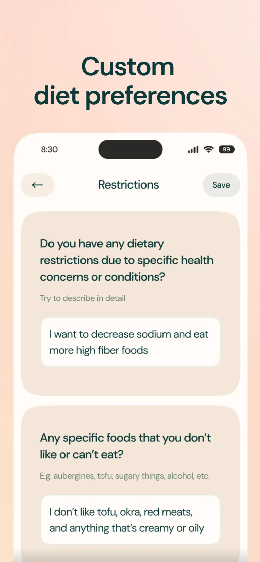Welling AI Food & Health Coach App Store screenshot 9