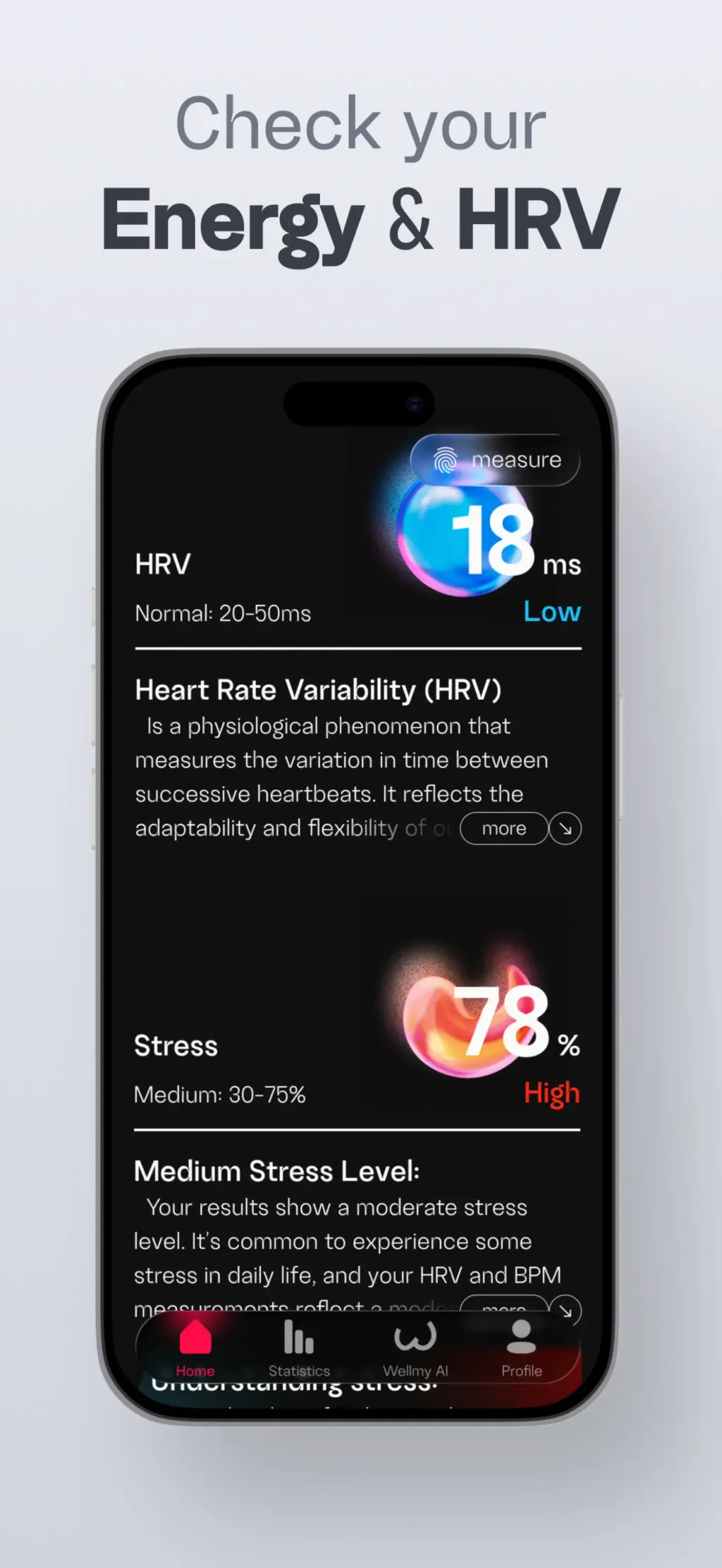 Wellmy - Heart Rate Monitor App Store screenshot 5