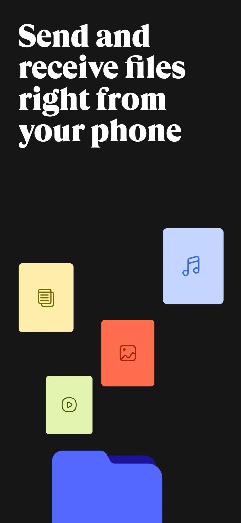 WeTransfer: Transfer Files App Store screenshot 1