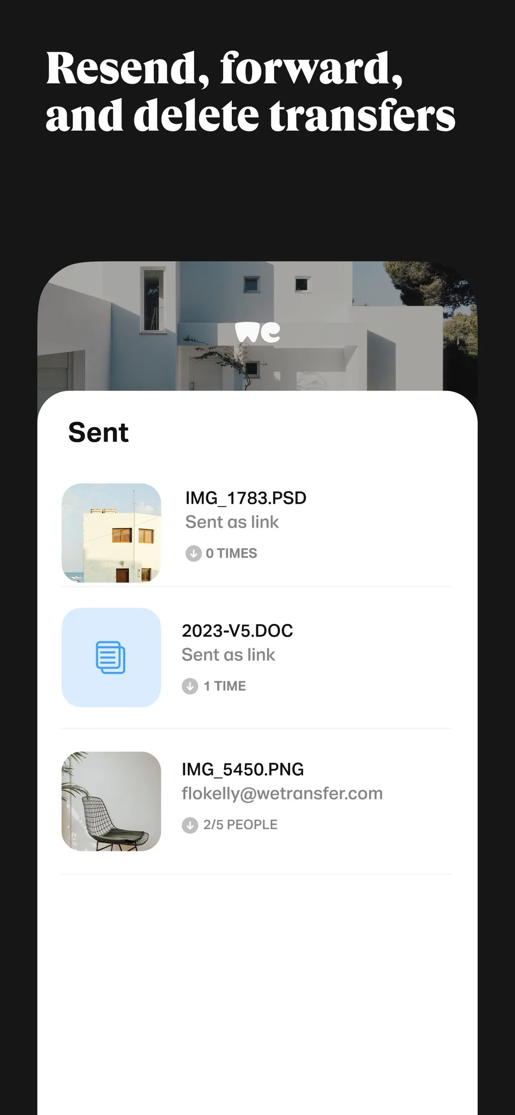 WeTransfer: Transfer Files App Store screenshot 7