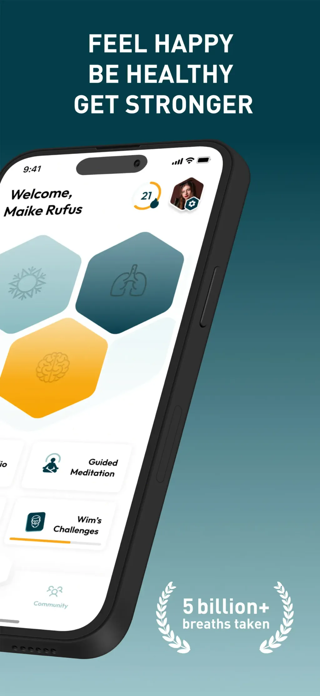 Wim Hof Method: Breathwork App Store screenshot 2