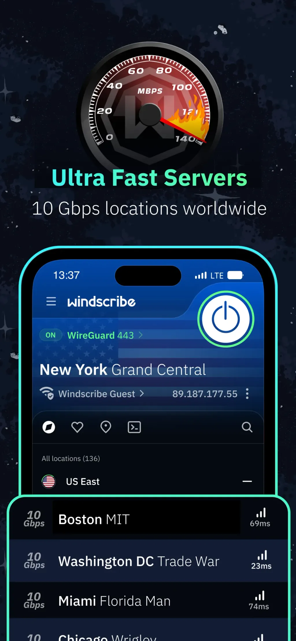 VPN Windscribe: Fast & Secure App Store screenshot 4