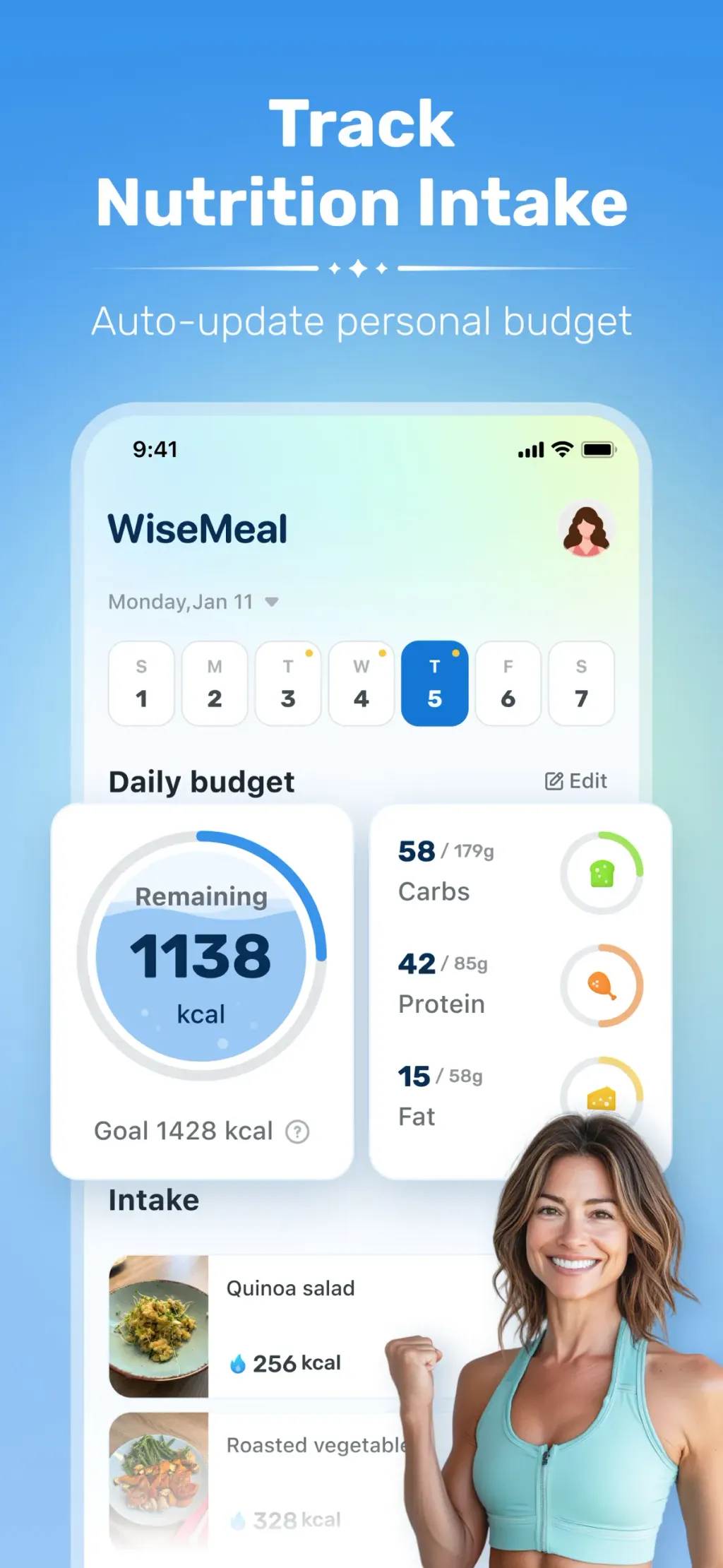 WiseMeal: Al Calorie Tracker App Store screenshot 2