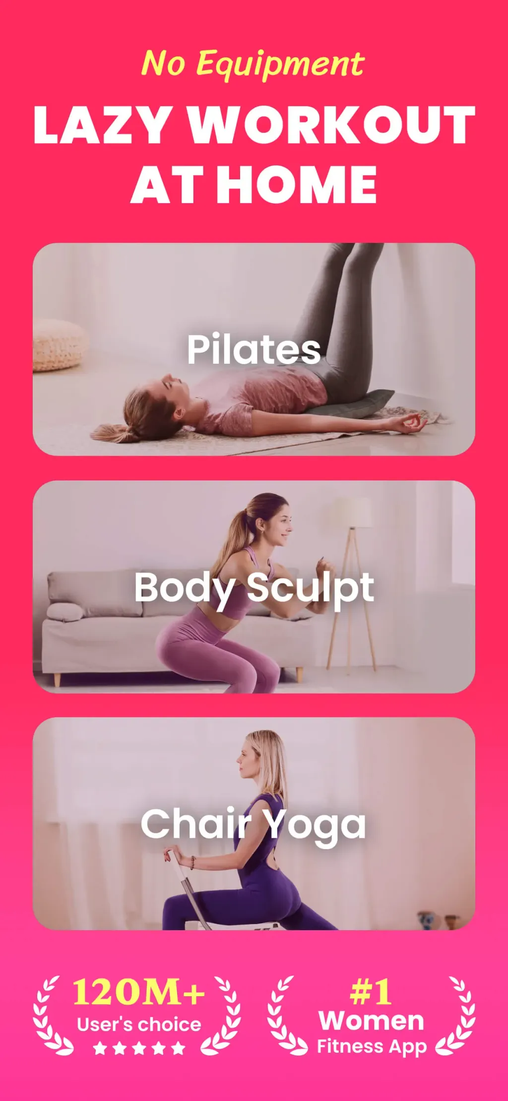 Workout for Women: Fit at Home screenshot 1