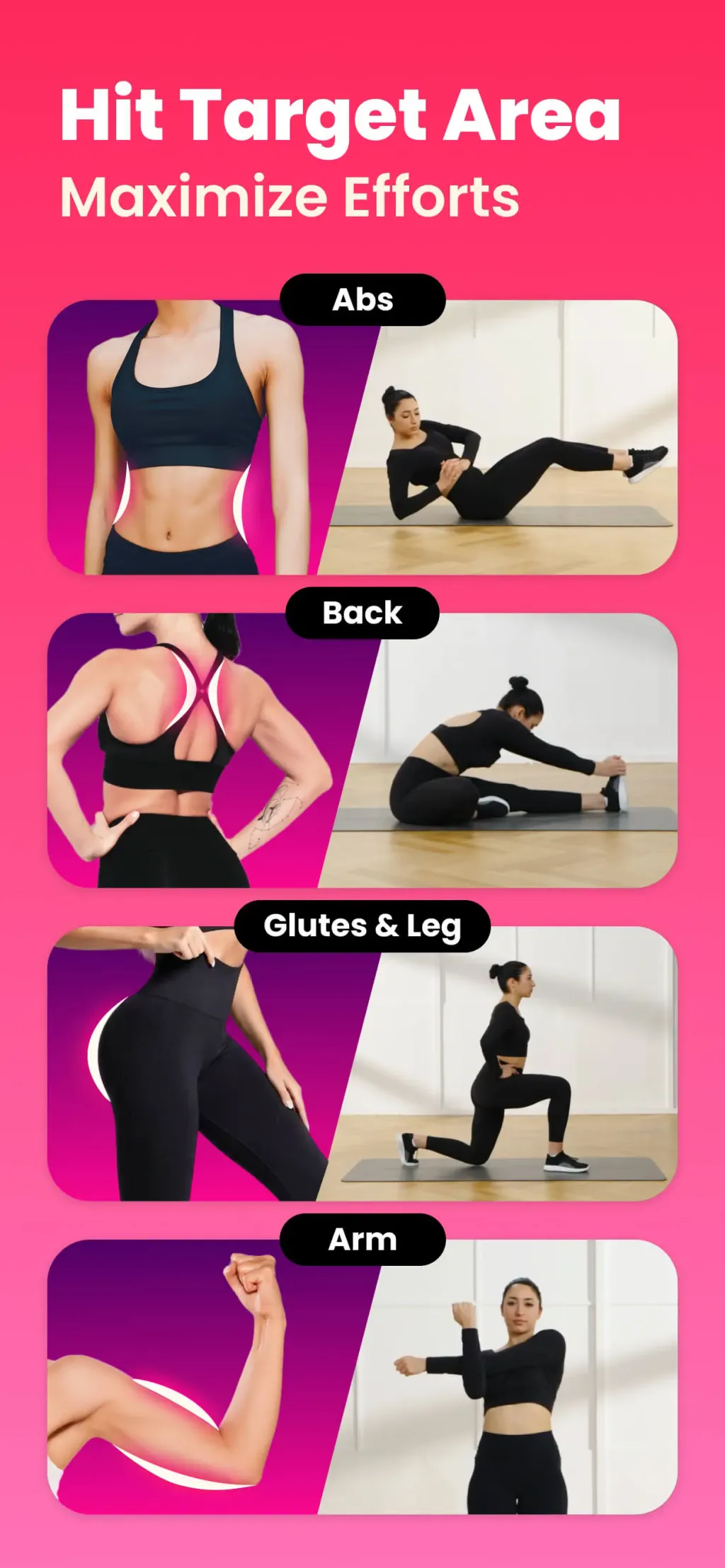 Workout for Women: Fit at Home screenshot 1