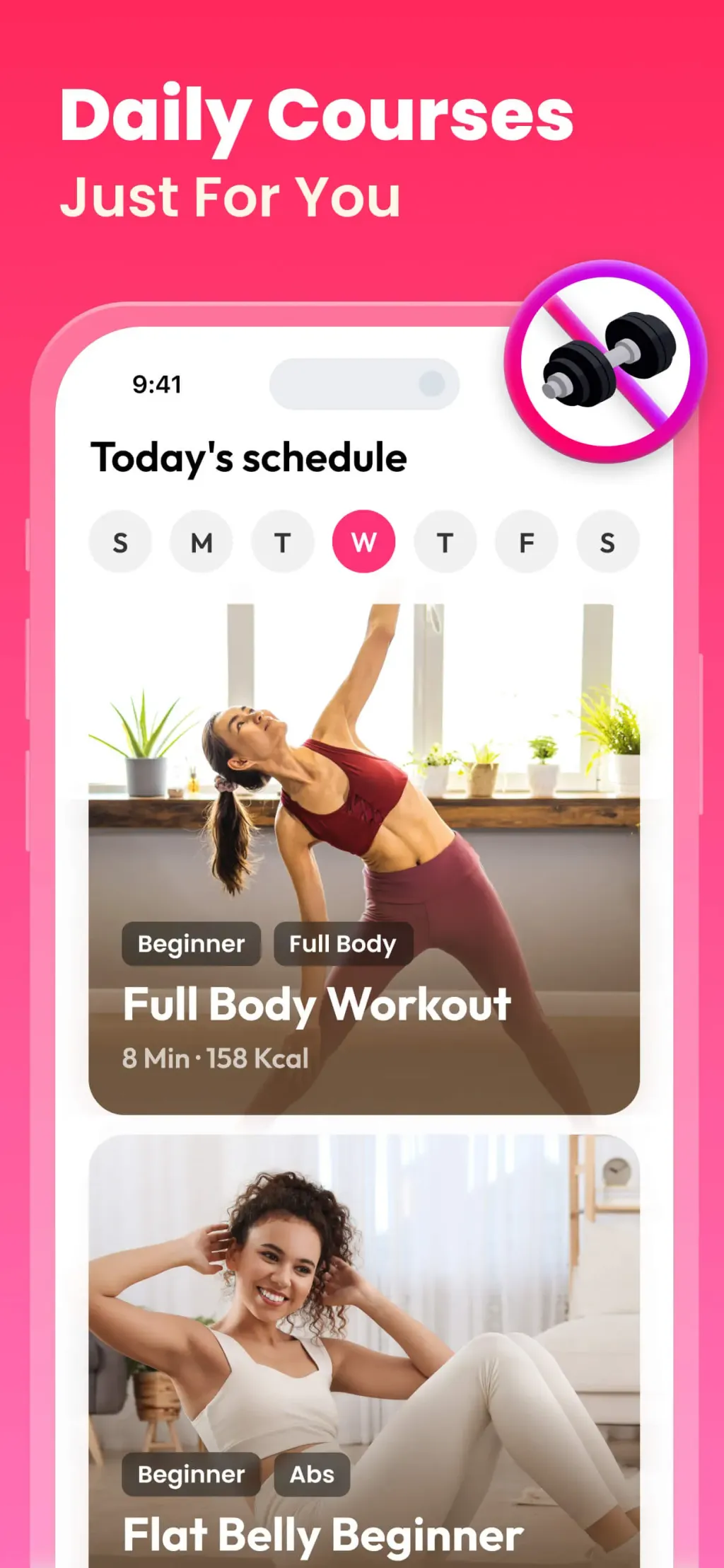 Workout for Women: Fit at Home screenshot 1