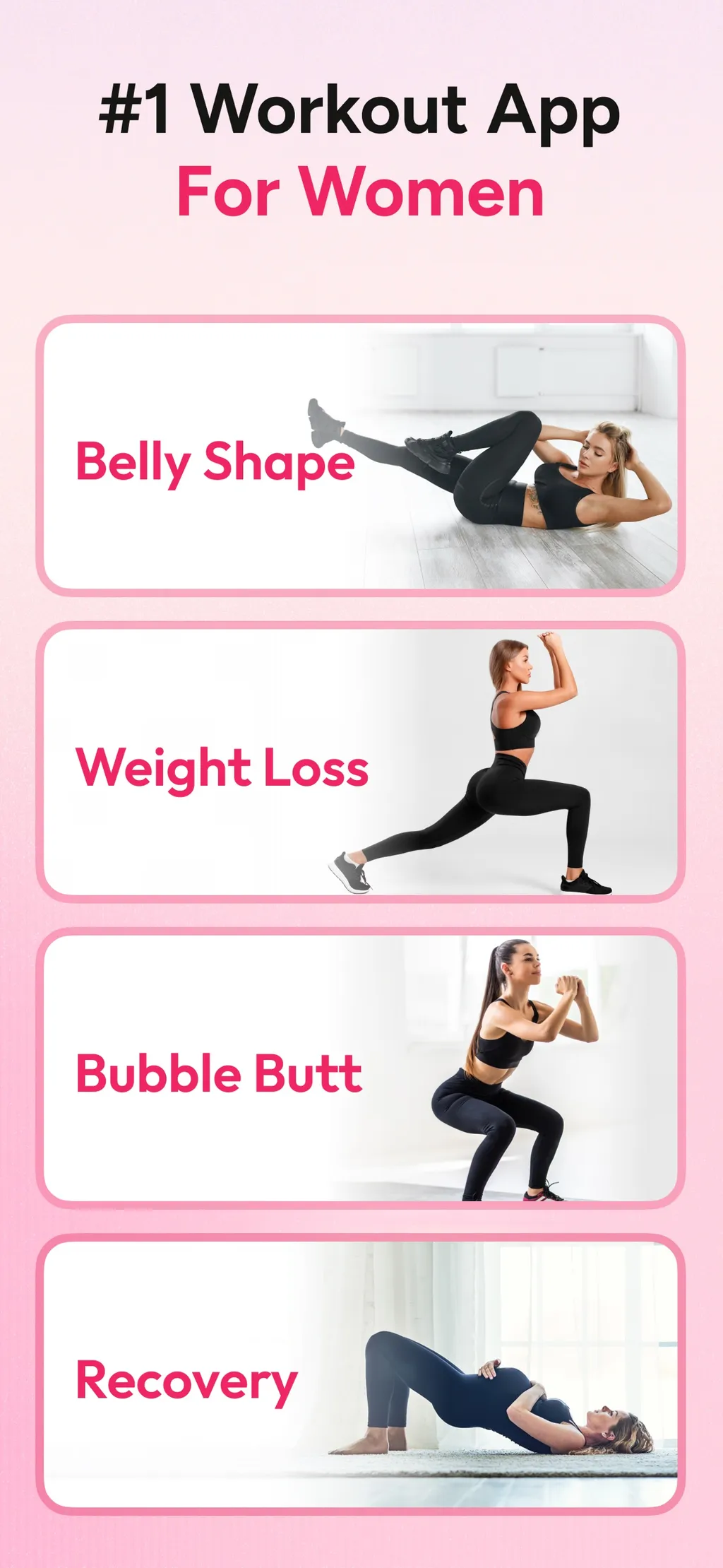 Workout for Women: Home & Gym App Store screenshot 1