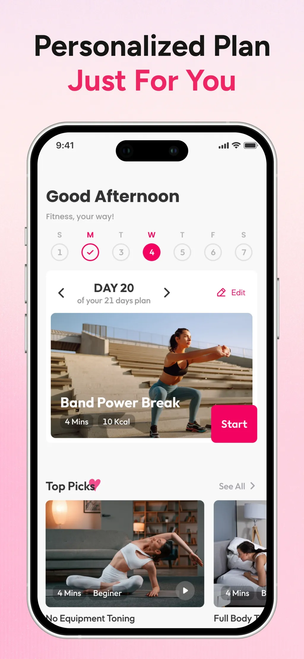Workout for Women: Home & Gym screenshot 1