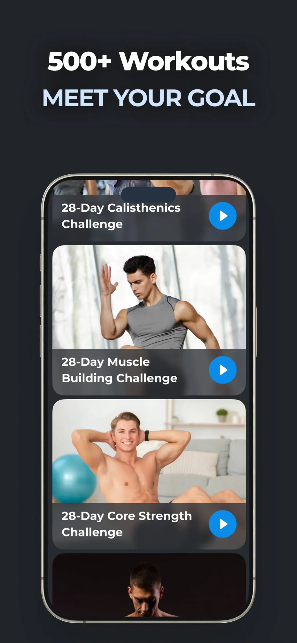 Workout Planner MuscleFit screenshot 1