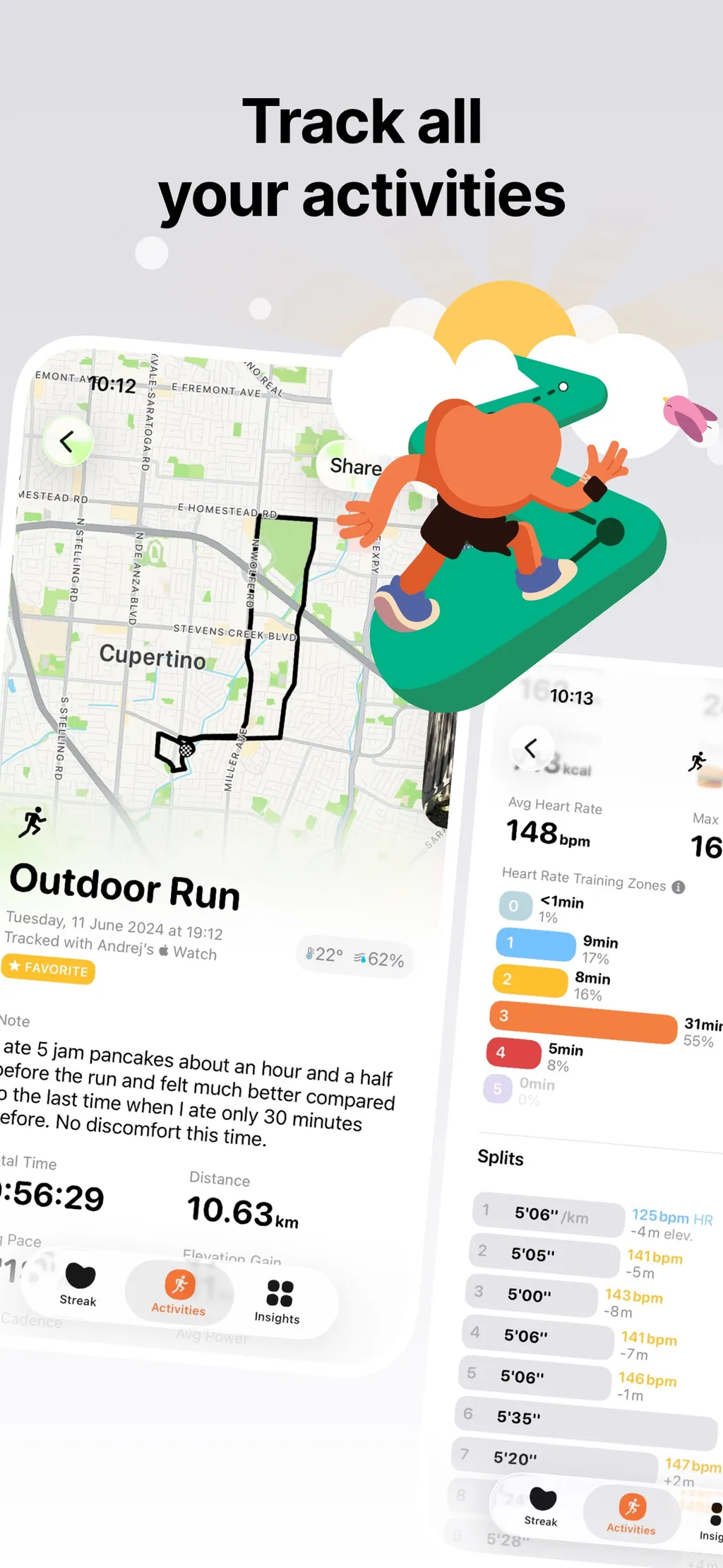 Gentler Streak Workout Tracker screenshot 1
