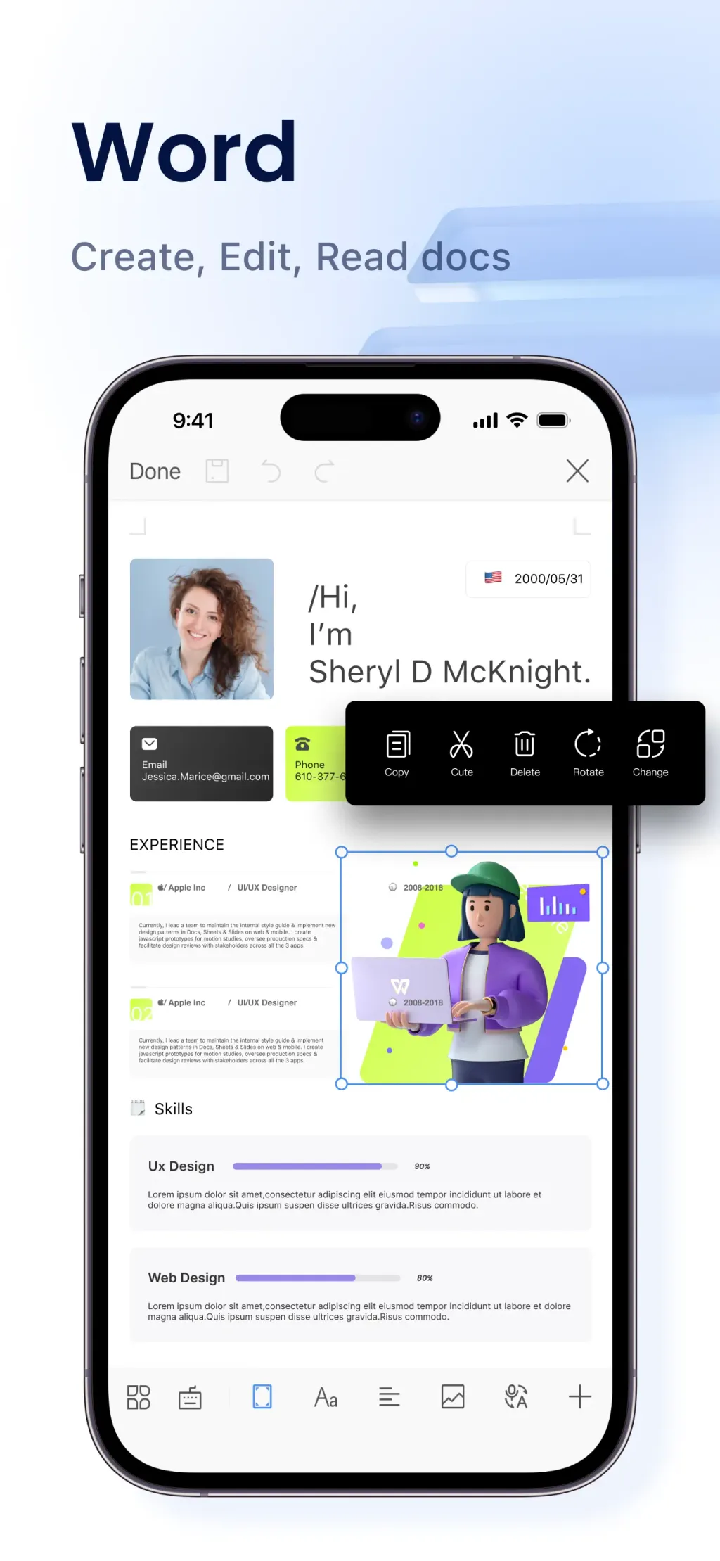 WPS Office-AI Doc, PDF, Sheet App Store screenshot 6