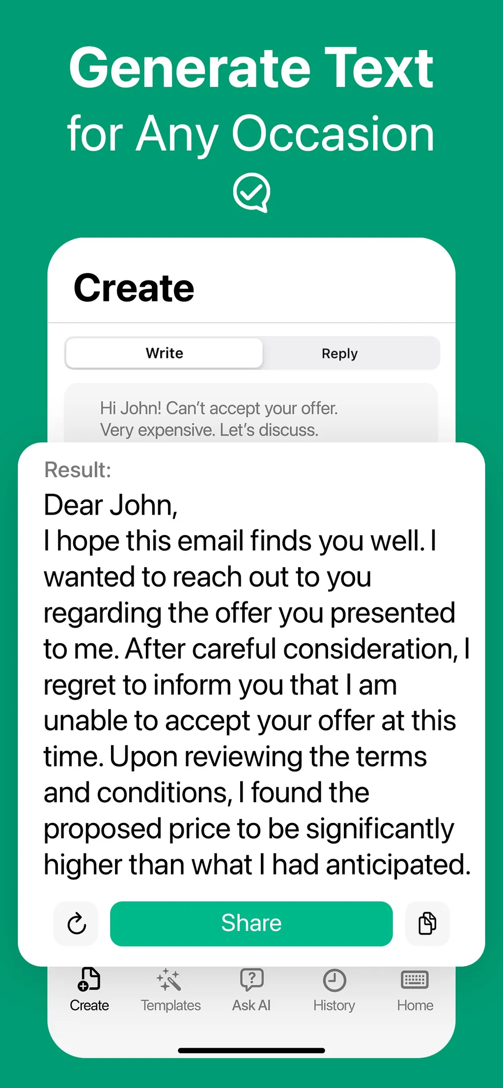 Writely - AI Keyboard & Writer App Store screenshot 6