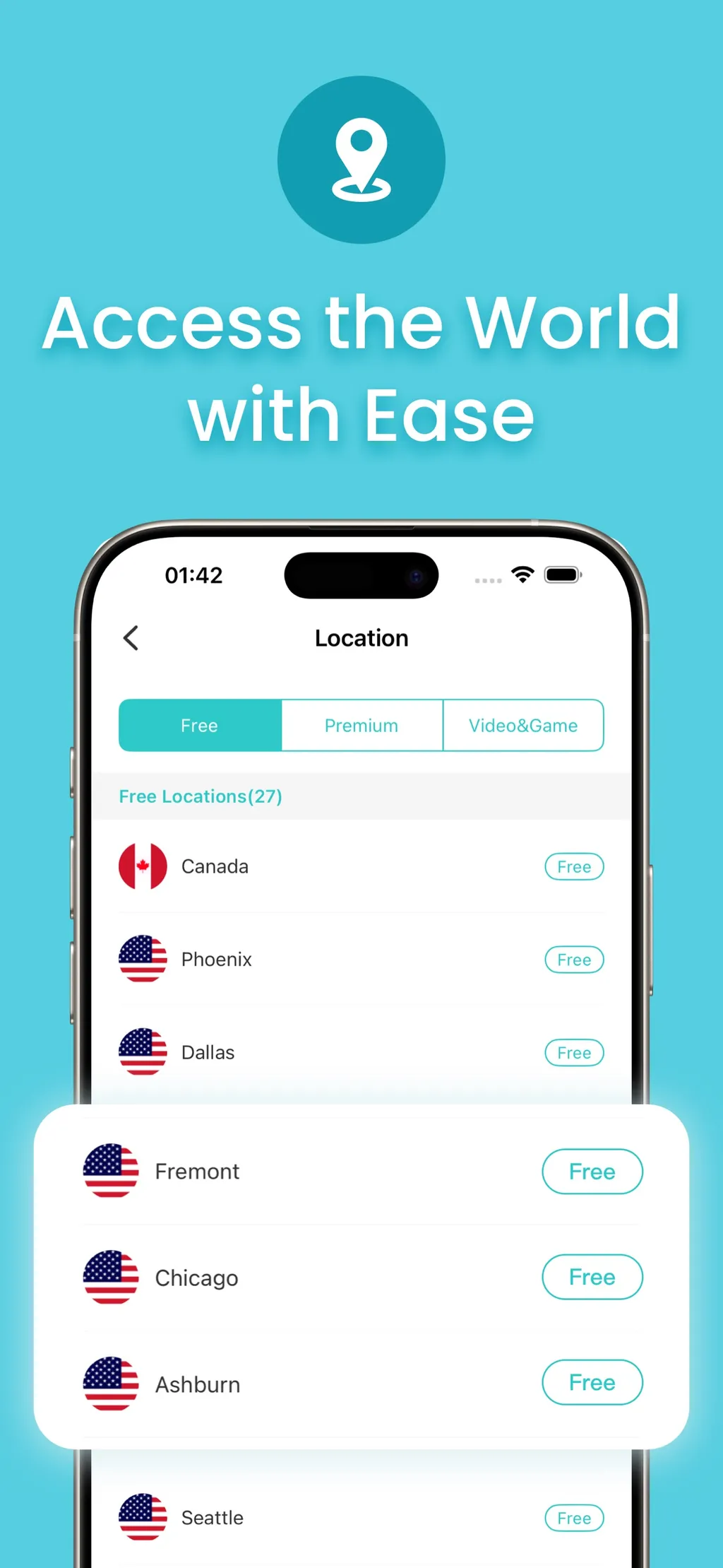 X-VPN: VPN Fast & Secure App Store screenshot 2