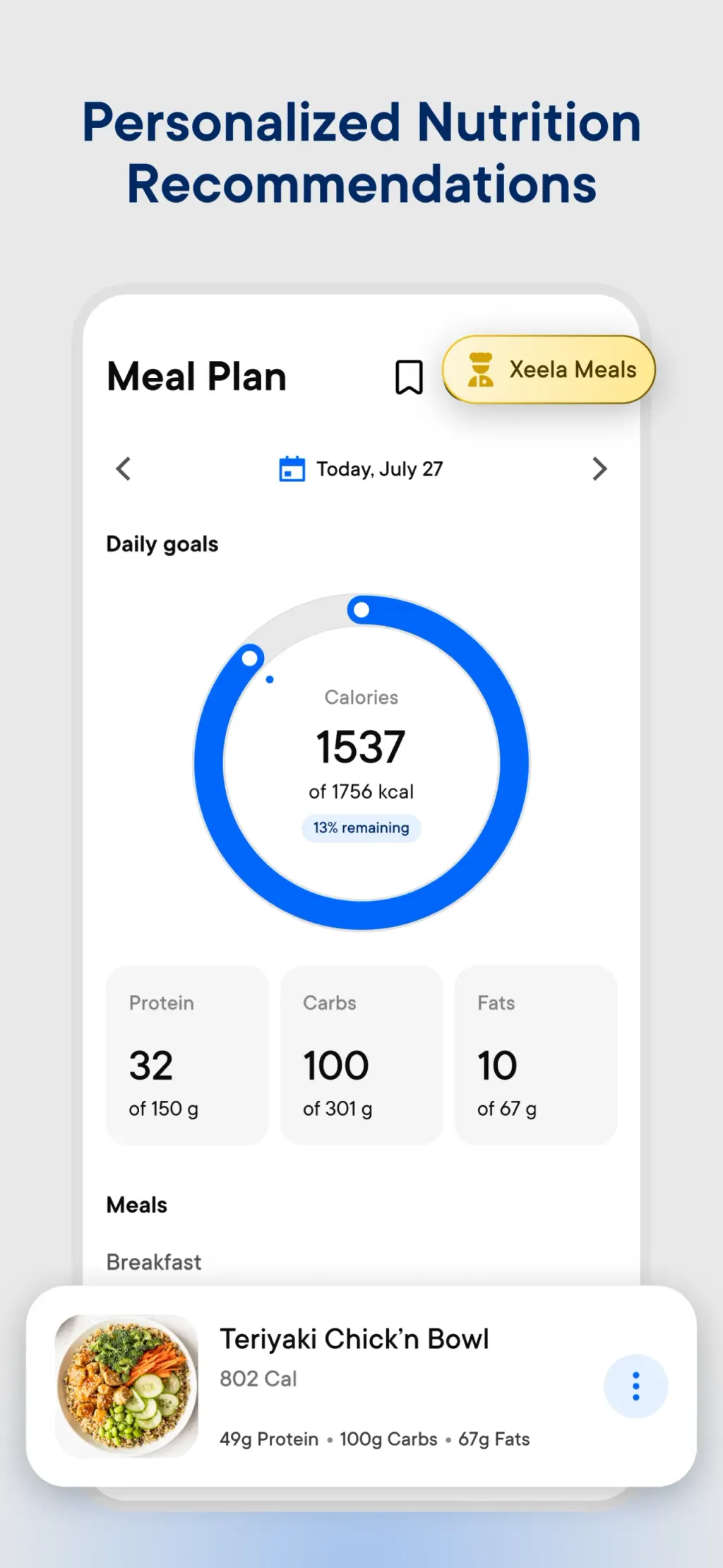 Xeela: Train, Fuel, Transform App Store screenshot 4