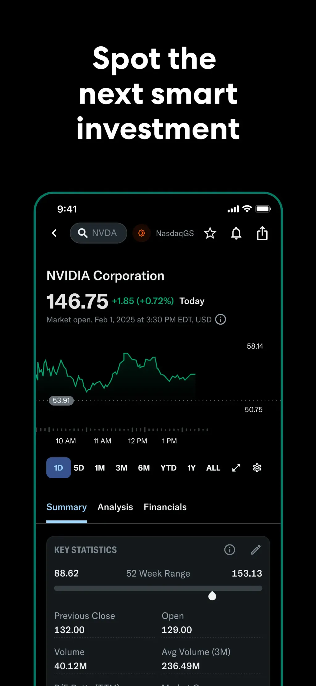 Yahoo Finance screenshot 3