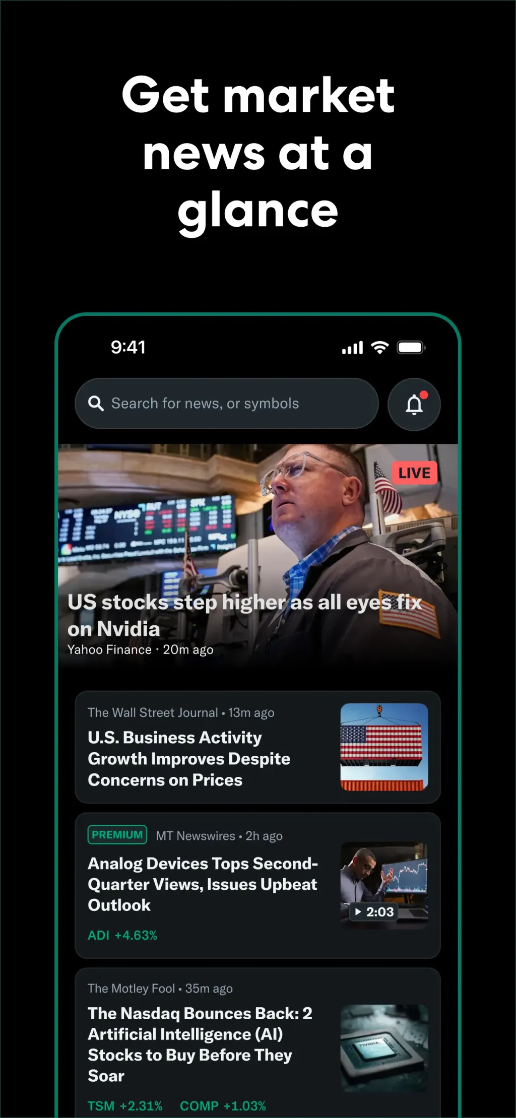 Yahoo Finance App Store screenshot 4