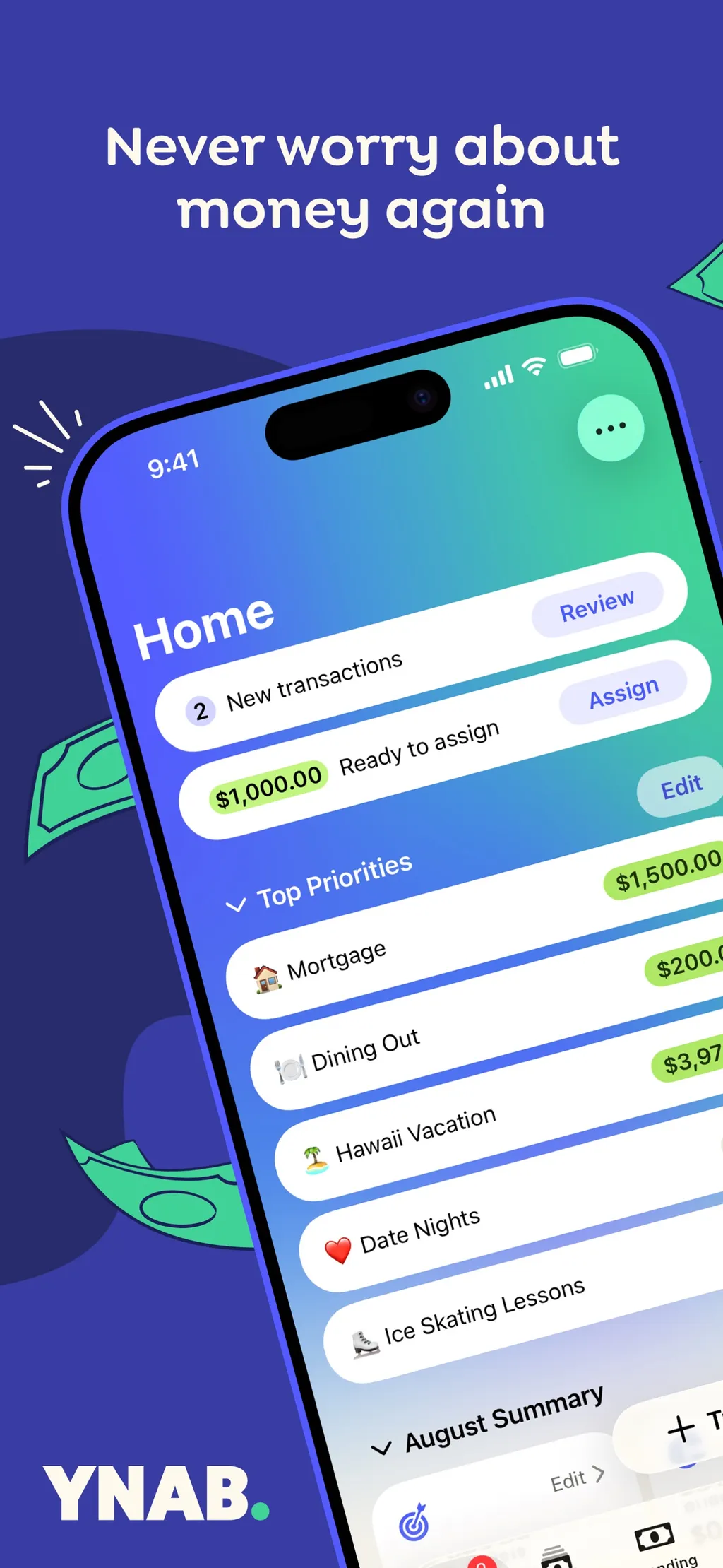 YNAB App Store screenshot 1