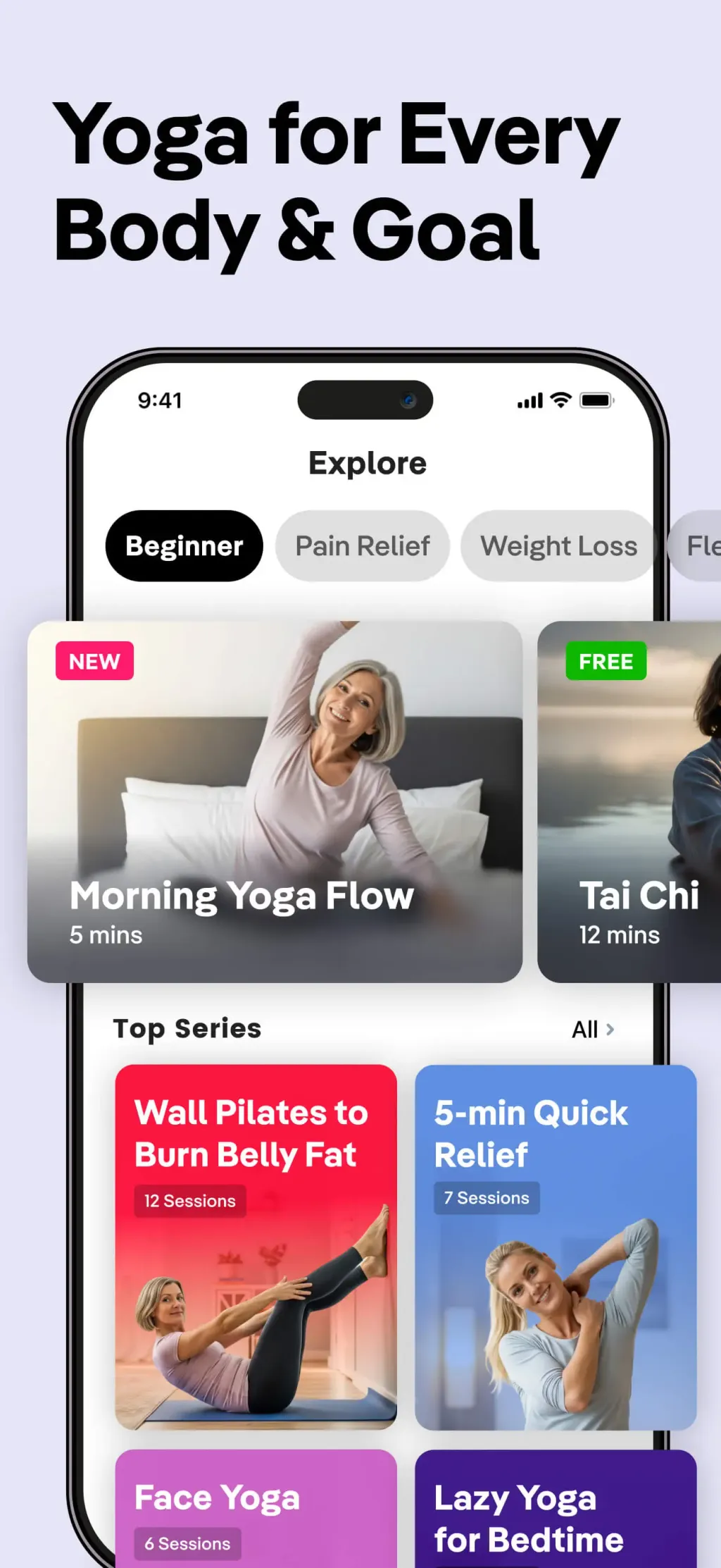 Yoga for Beginners, Pilates+ App Store screenshot 7