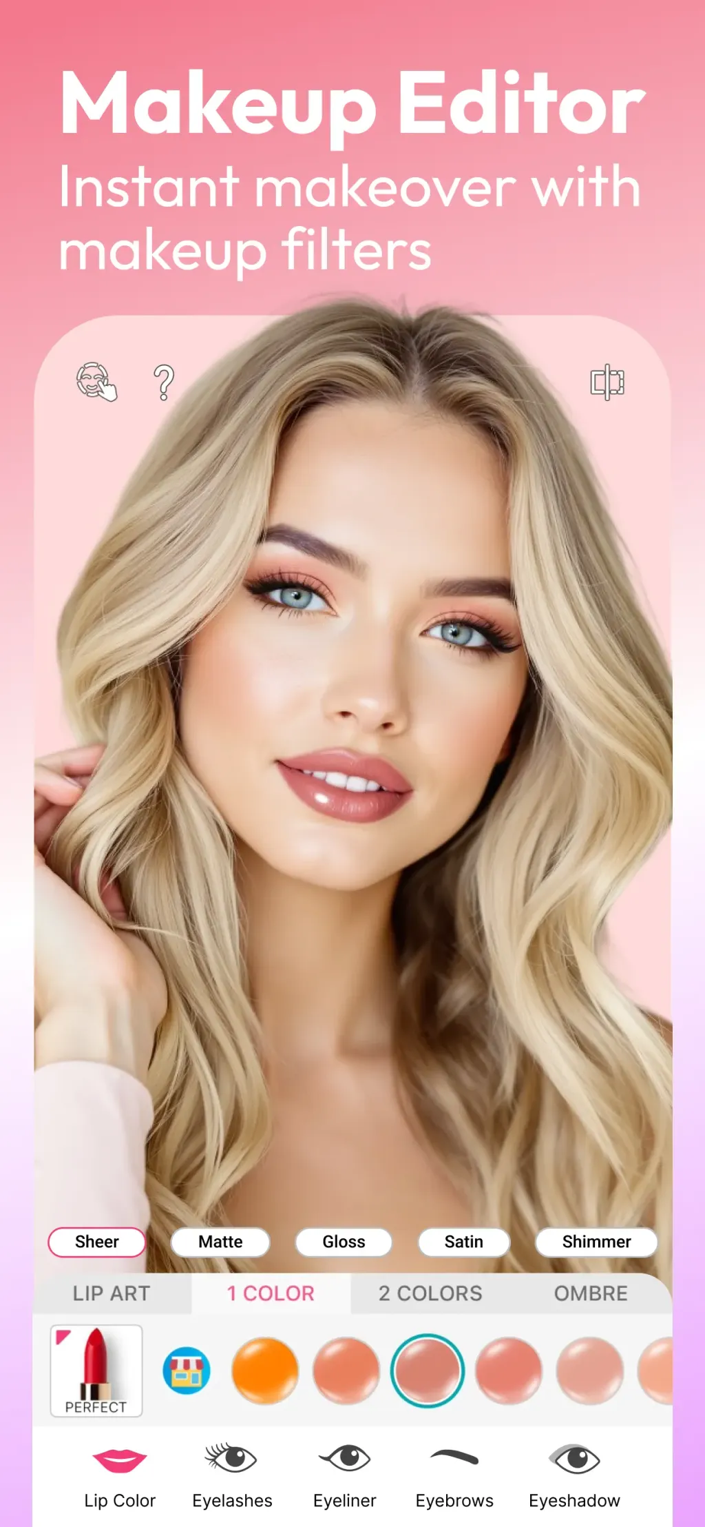 YouCam Makeup: Face Editor App Store screenshot 1
