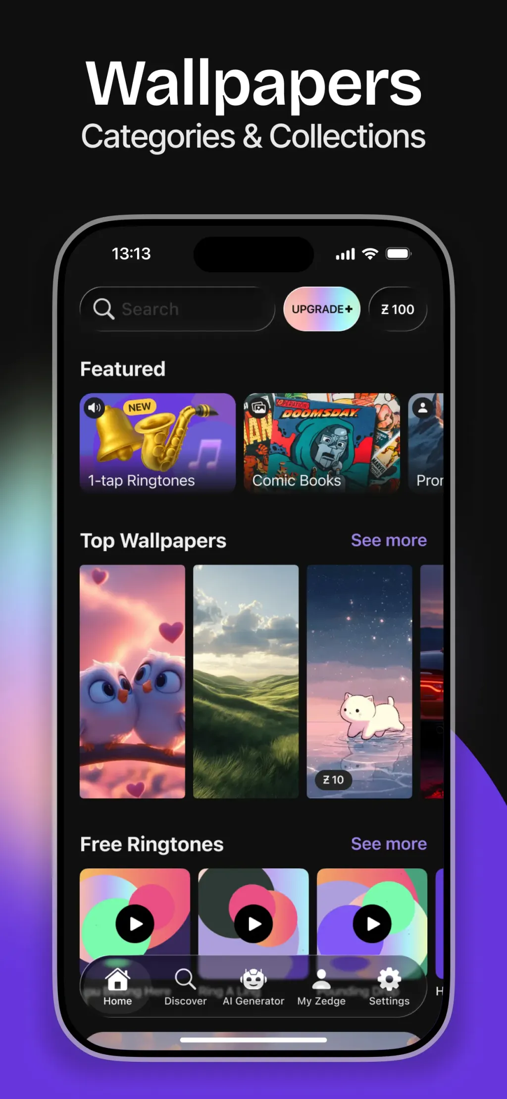 ZEDGE™ Ringtones & Wallpapers App Store screenshot 1