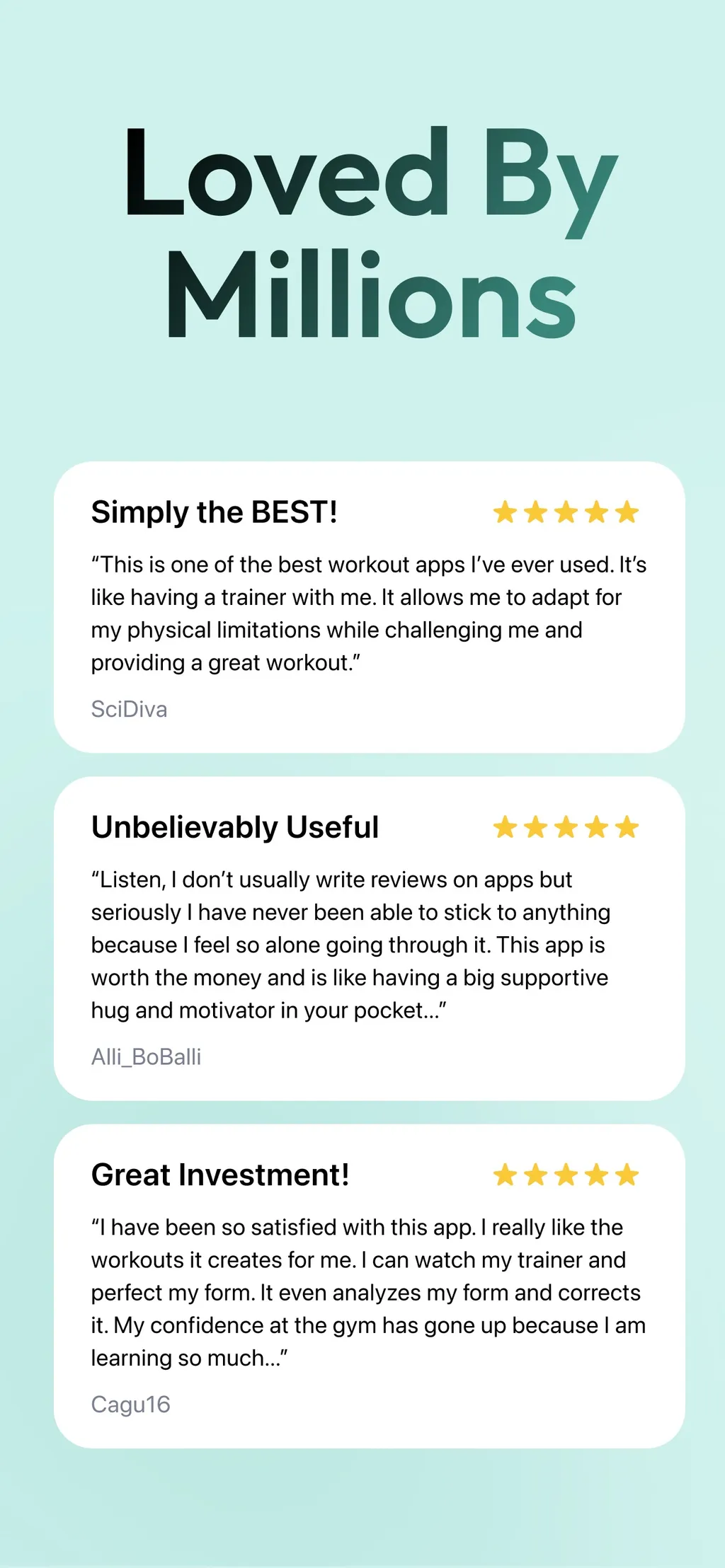 Zing AI: Home & Gym Workouts App Store screenshot 9