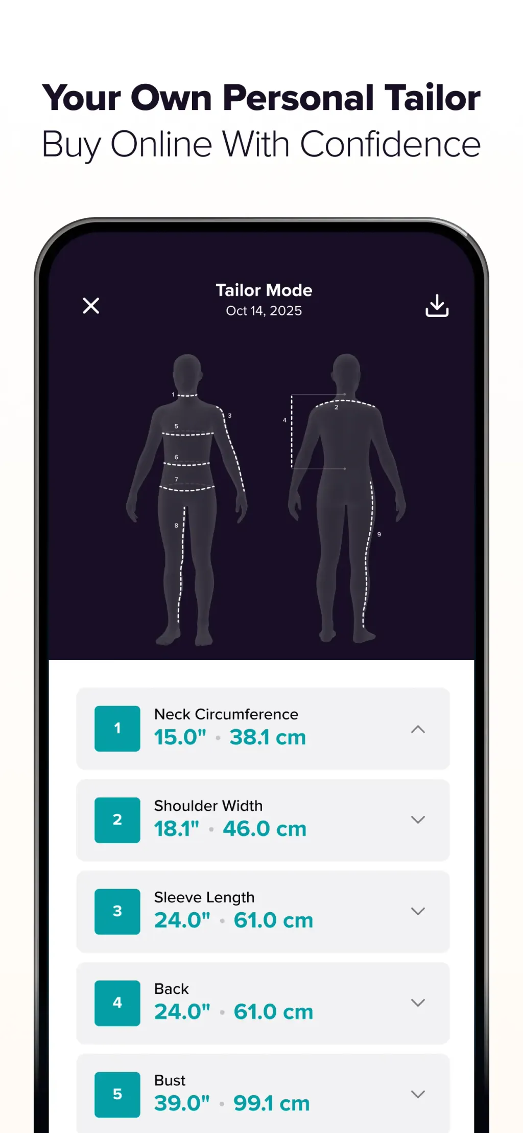 ZOZOFIT: 3D Body Scanner App Store screenshot 8